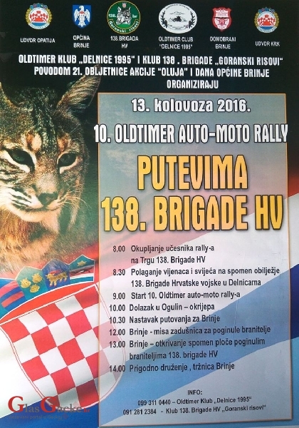 10.Oldtimer auto-moto rally u Brinju "Putevima 138.brigade HV"