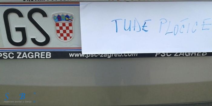 Stavio na vozilo tuđe pločice