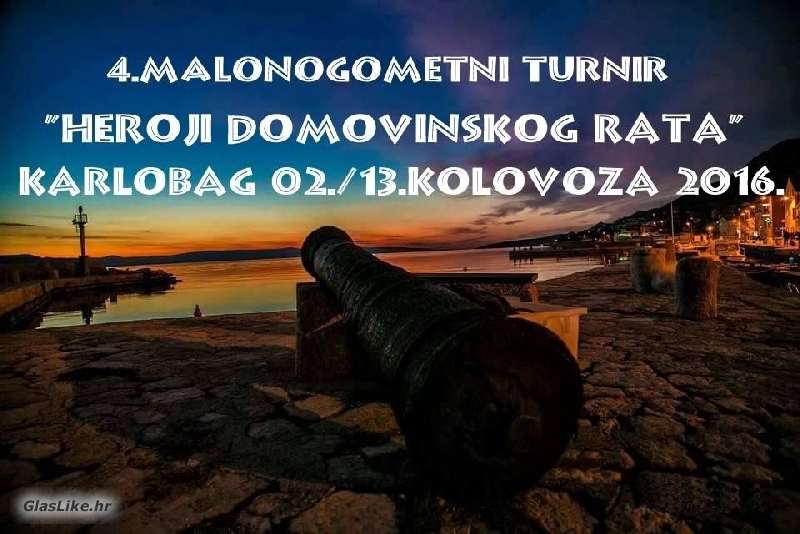 PP Karlobag - HV 91 Zadar u subotu otvaraju  4.malonogometni turnir „HEROJI DOMOVINSKOG RATA“