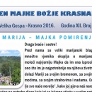 Program za blagdan Velike Gospe na Krasnu
