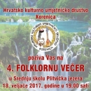 4. folklorna večer - u subotu u Korenici