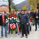 Zapovjednici 133.brigade HV Otočac na prijamu kod gradonačelnika Kostelca 