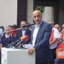 Predizborni skup Narodne koalicije u Gospiću 