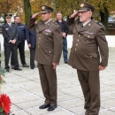 Zapovjednici 133.brigade HV Otočac na prijamu kod gradonačelnika Kostelca 