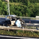 Kod tunela Mala Kapela zapalio se automobil