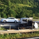 Kod tunela Mala Kapela zapalio se automobil
