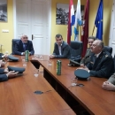 Zapovjednici 133.brigade HV Otočac na prijamu kod gradonačelnika Kostelca 