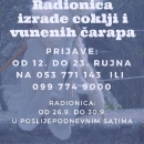 Radionica izrade coklji i vunenih čarapa u GPOU-u Otočac