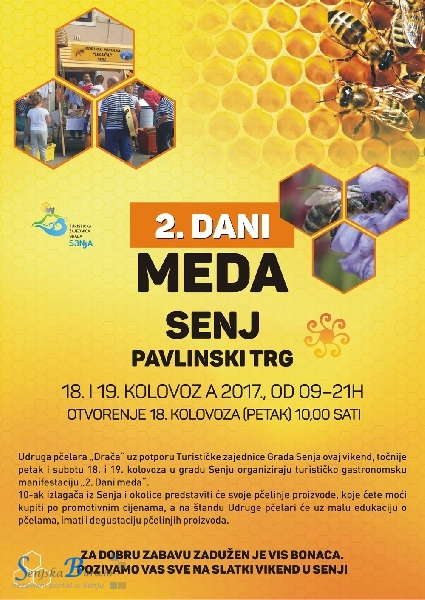 Počeo slatki vikend - 2. senjski Dani meda