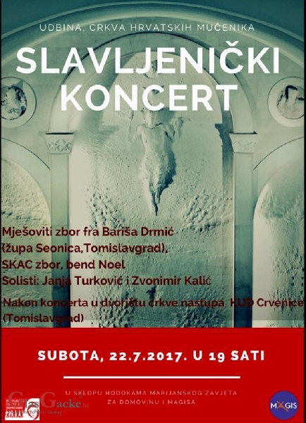 U subotu Slavljenički koncert na Udbini