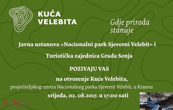 U srijedu otvaranje Kuće Velebita