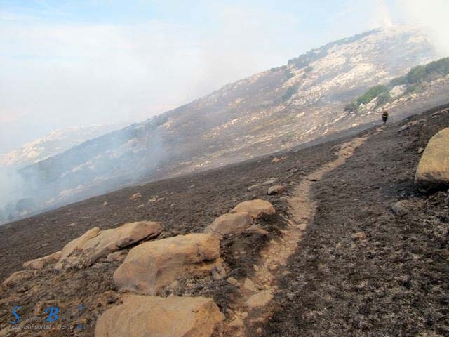 Požar na južnoj granici NP Sjeverni Velebit