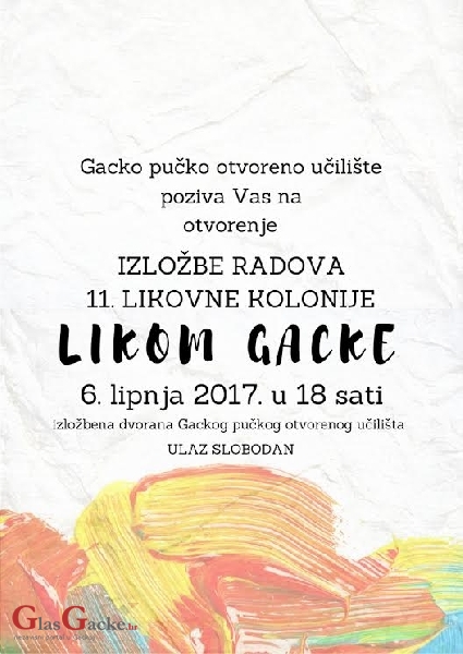 Izložba Likom Gacke