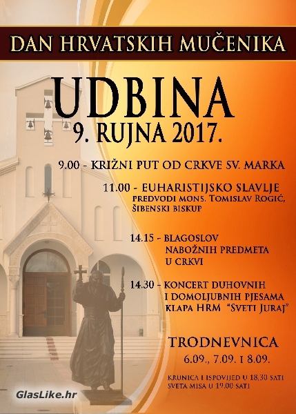 Proslava Dana hrvatskih mučenika na Udbini