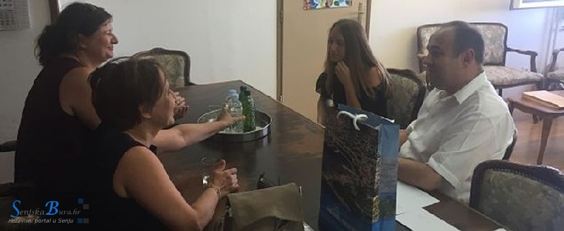 Učenica generacije OŠ S.S Kranjčevića Senj Mia Filipović na primanju kod Gradonačelnika