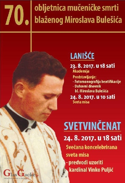 Obilježavanje 70. obljetnice smrti bl. Miroslava Bulešića 