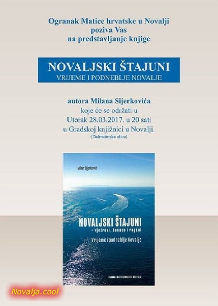 Predstavljanje knjige "Novaljski štajuni" Milana Sijerkovića