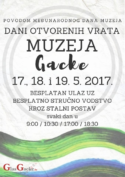 Dani otvorenih vrata u Muzeju Gacke