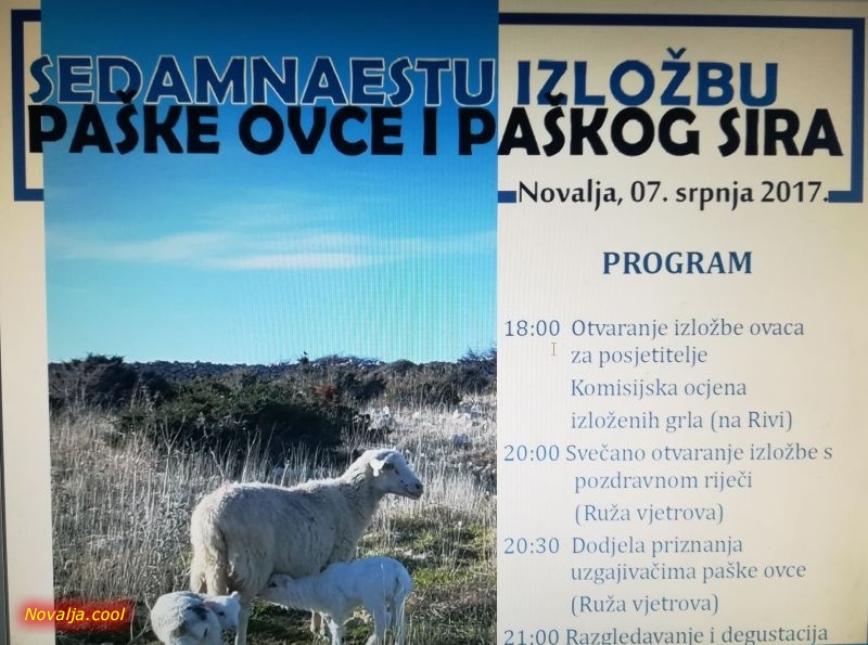 17. izložba paške ovce i paškog sira