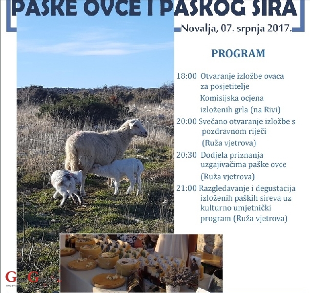 U Novalji Izložba paške ovce i sira