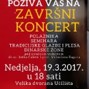 Završni koncert u GPOU u nedjelju večer