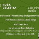 U srijedu otvaranje Kuće Velebita