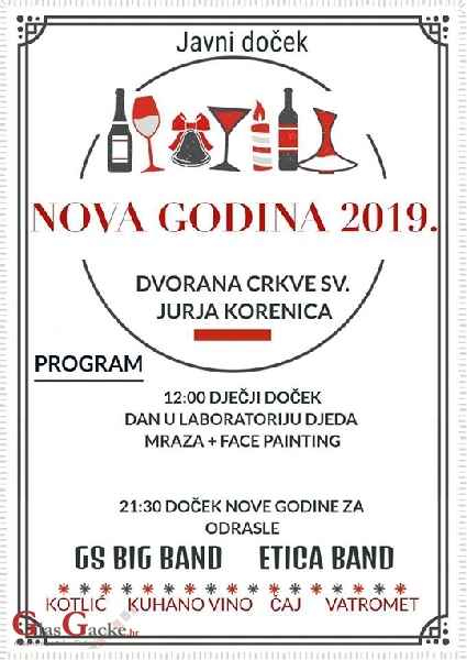 Dva dočeka Nove godine u Korenici