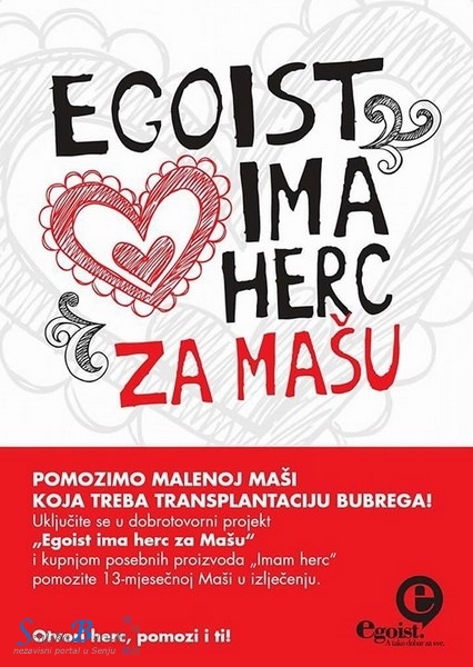 Senj se uključio u dobrotvorni projekt za Mašu
