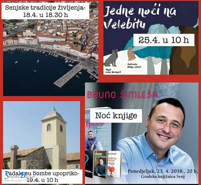 Programi Gradske knjižnice Senj u povodu Dana Grada Senja 2018.g.