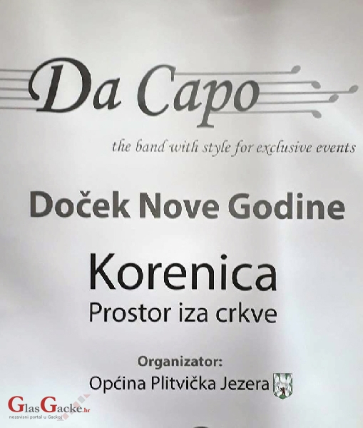 Zabavni doček Nove godine u Korenici