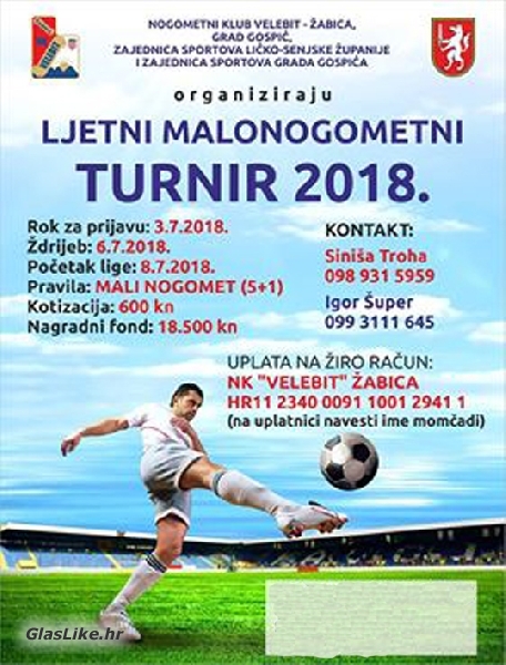 Ljetni malonogometni turnir Gospić 2018.