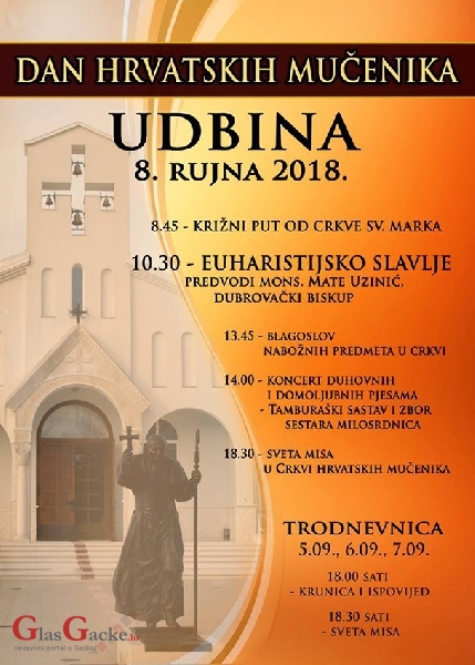 Prednajava - Dan hrvatskih mučenika 8. rujna