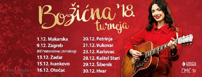 Mia Dimšić na Božićnoj čaroliji u Gackoj