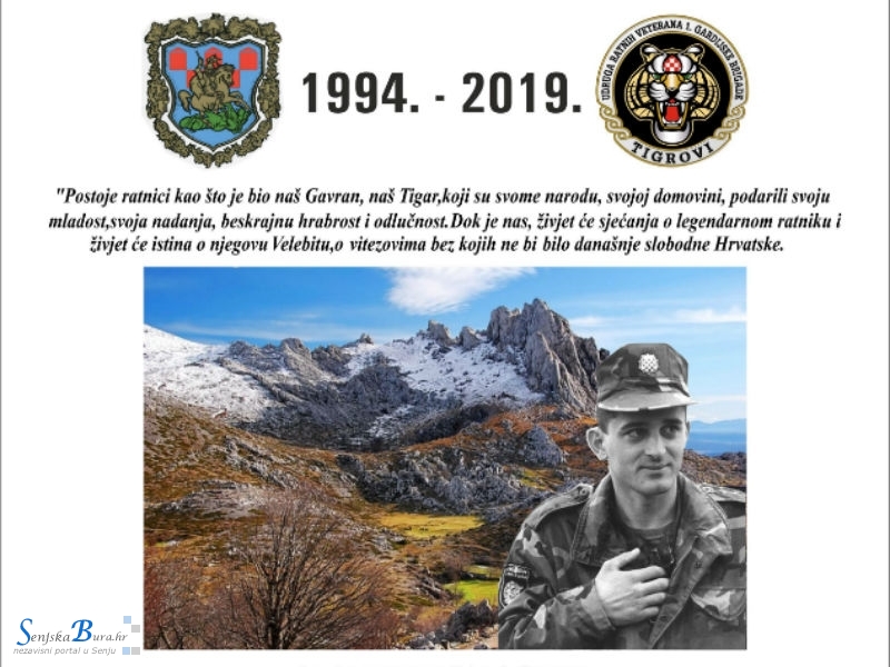 25. obljetnica pogibije strožernog brigadira Damira Tomljanovića-Gavrana