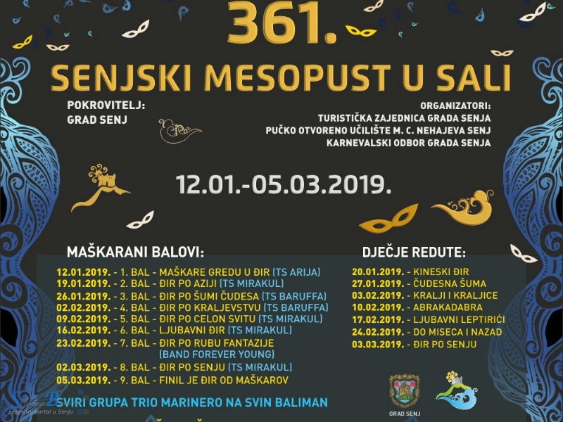 361. SENJSKI MESOPUST OD 12. SIJEČNJA 2019.