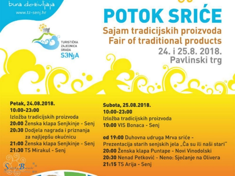 Sajam tradicijskih proizvoda "Potok sriće Senj " 