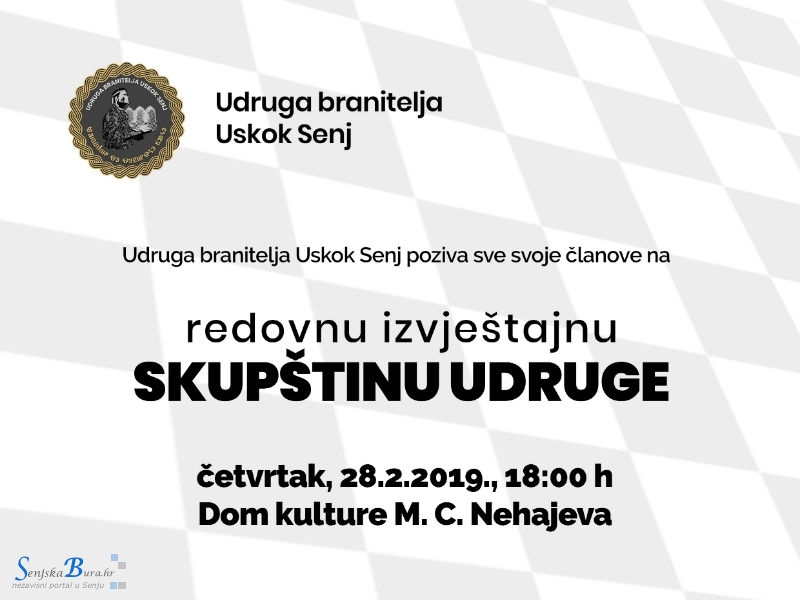 Izvještajna skupština Udruge branitelja Uskok Senj 