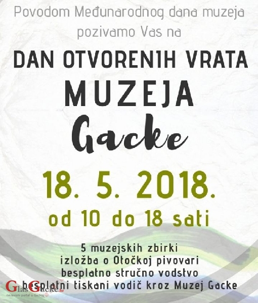 Dan otvorenih vrata Muzeja Gacke