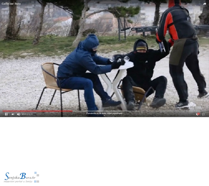 U čast rastućoj popularnosti Storm Chasing Team Senj snimio video Caffe bar Bura!