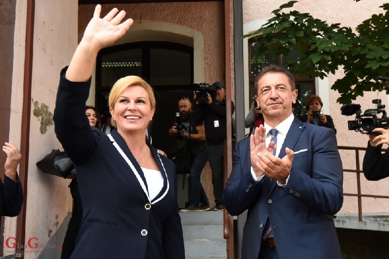 Predsjednica Kolinda Grabar-Kitarović danas u Gospiću 