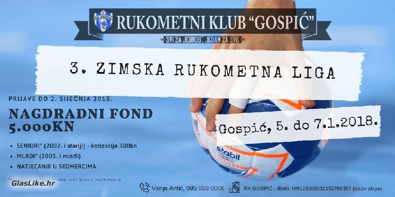 U tijeku prijave na 3.Zimsku rukometnu ligu