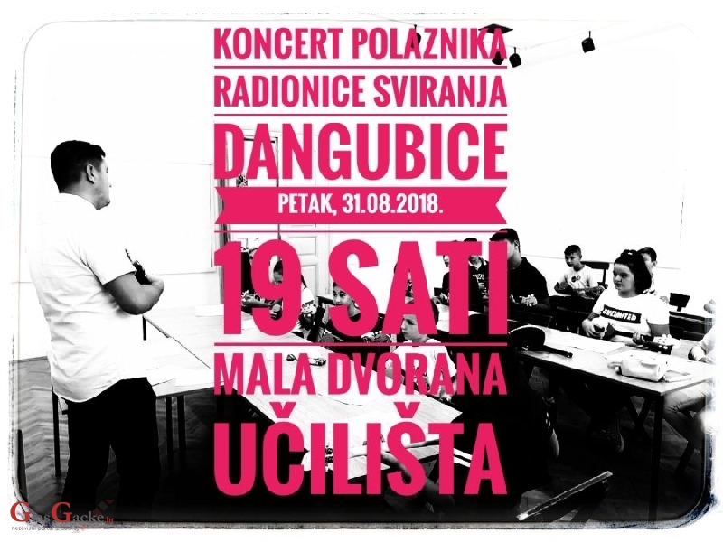 Večeras završni koncert polaznika radionice sviranja dangubice