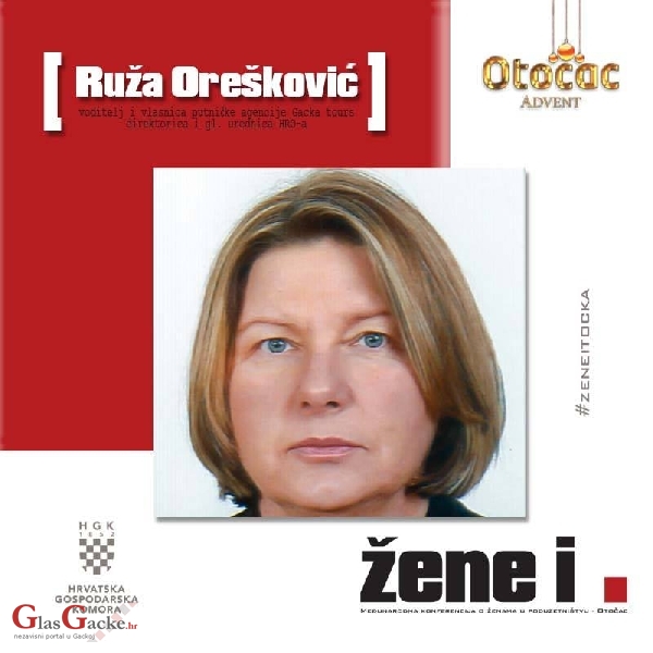Moderatorica sutrašnje konferencije - Ruža Orešković Moderatorica sutrašnje konferencije - Ruža Orešković