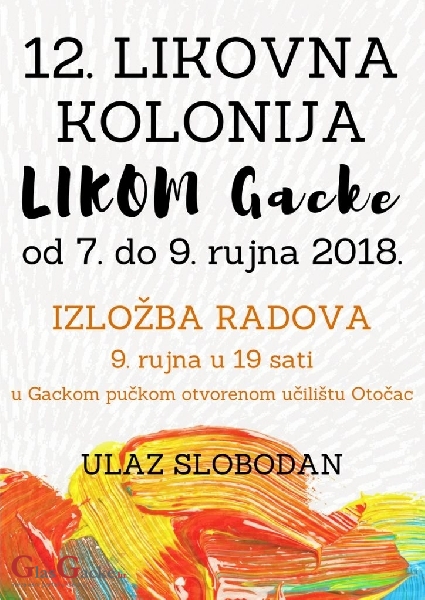 12.Likovna kolonija ""Likom Gacke" 