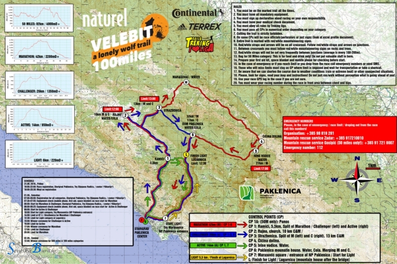 Velebit 100 milja 2018. danas starta iz Senja!