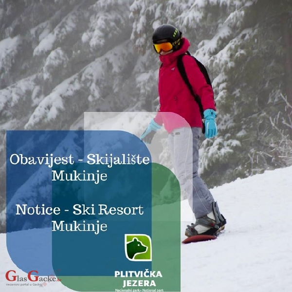 Skijalište na Mukinjama zatvoreno do 1. ožujka Skijalište na Mukinjama zatvoreno do 1. ožujka