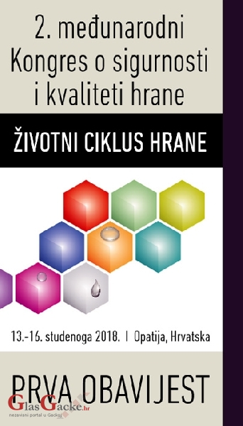 Prvi poziv za 2. međunarodni Kongres o sigurnosti i kvaliteti hrane