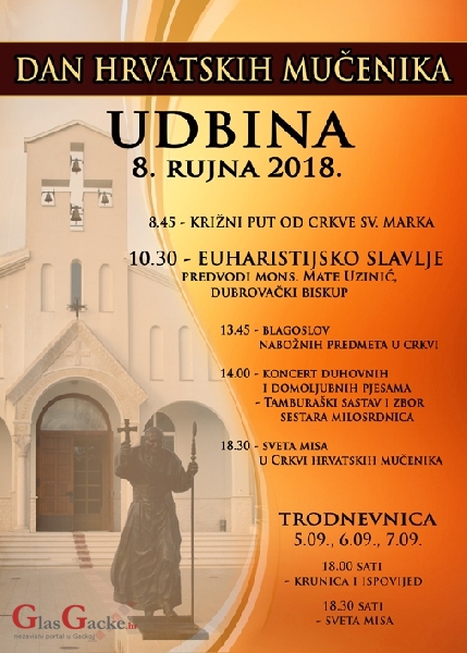 Dan hrvatskih mučenika - 8. rujna Dan hrvatskih mučenika - 8. rujna