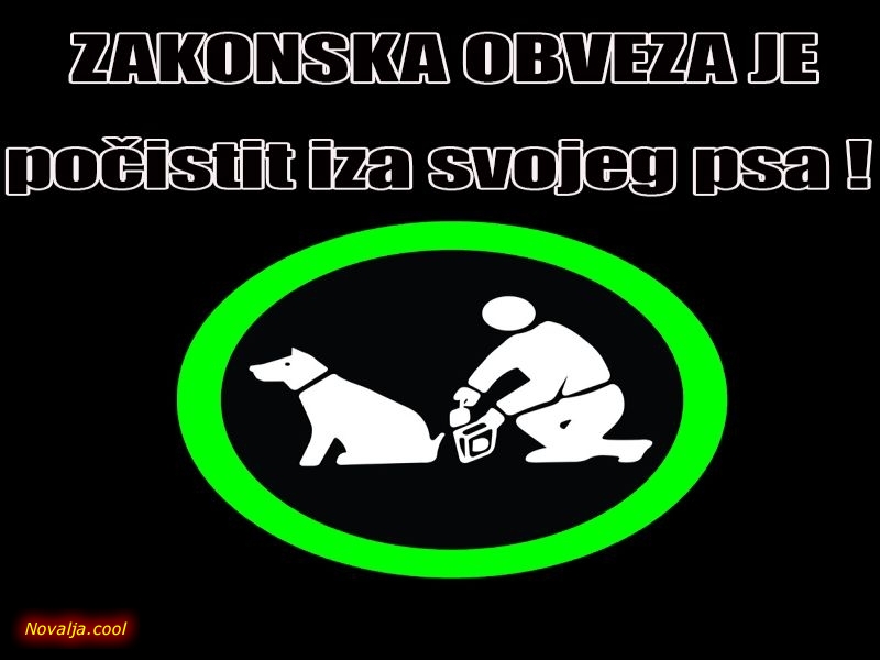 Iza kućnih ljubimca počiste izmet nakon učinjene nužde Iza kućnih ljubimca počiste izmet nakon učinjene nužde