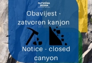 Danas zatvoren kanjon Donjih jezera Danas zatvoren kanjon Donjih jezera